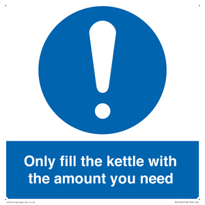 Only fill the kettle with the amount you need